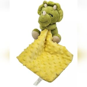 Moon and Stars Dinosaur Triceratops Chevron Lovey Security Blanket Plush Baby